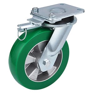 Extra Heavy Load Elastic Polyurethane Directional Lockable Castors