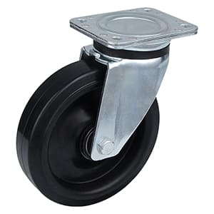 Heavy Duty Swivel Castors with Elastic Rubber Wheel Taishan Manufacturer