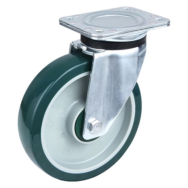 Heavy Weight Injection Polyurethane Swivel Castors Taishan Manufacturer
