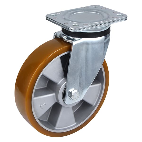Heavy Capacity Casting Polyurethane Swivel Castor Wheels with 360 rotation and 1000 lb