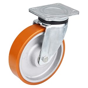 Heavy Duty Casting Polyurethane 360 Swivel Plate Castors