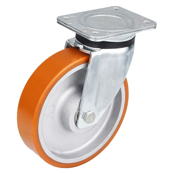 Heavy Duty Casting Polyurethane 360 Swivel Plate Castors