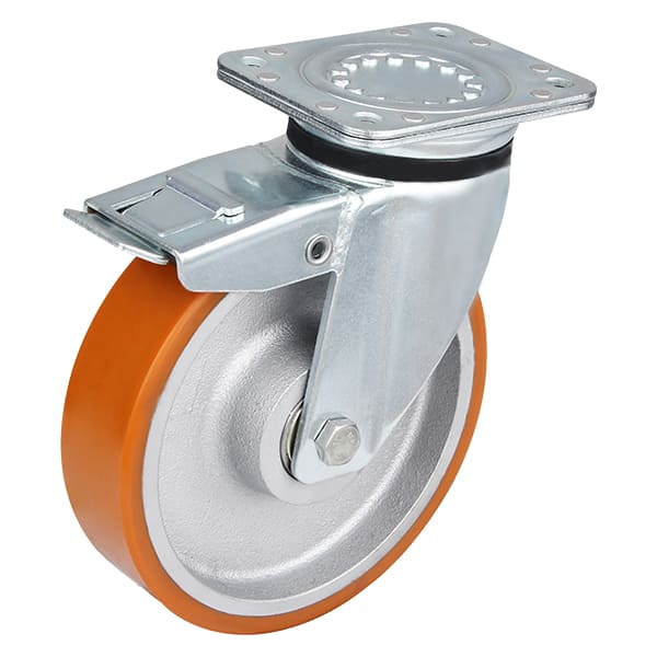 Heavy Duty Cast Polyurethane Total Locking Castors Taishan Company Ltd