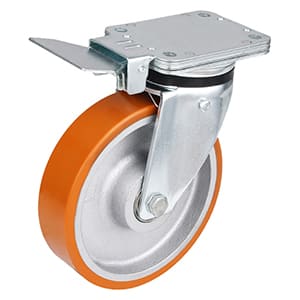 Heavy Duty Casting Polyurethane Central Locking Castors for Equipment
