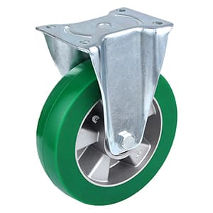Heavy Industrial Elastic Polyurethane Rigid Castor Wheels Taishan Manufacturer