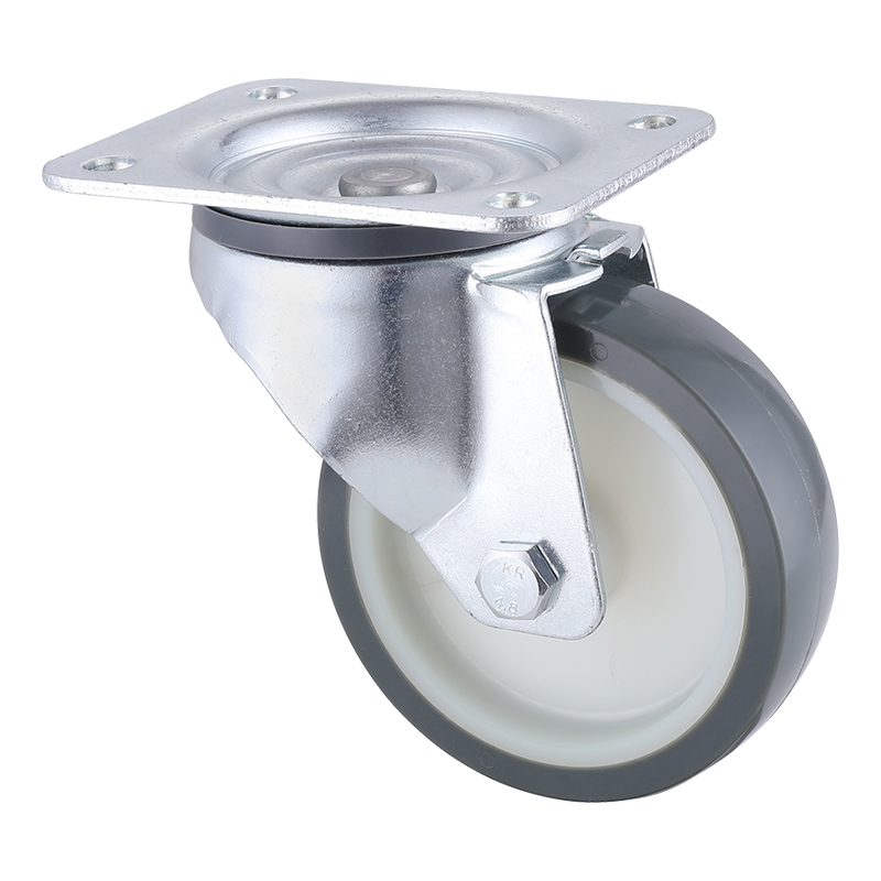 Top Industrial Grey Thermoplastic Polyurethane Swivel Castor Wheels Exporter