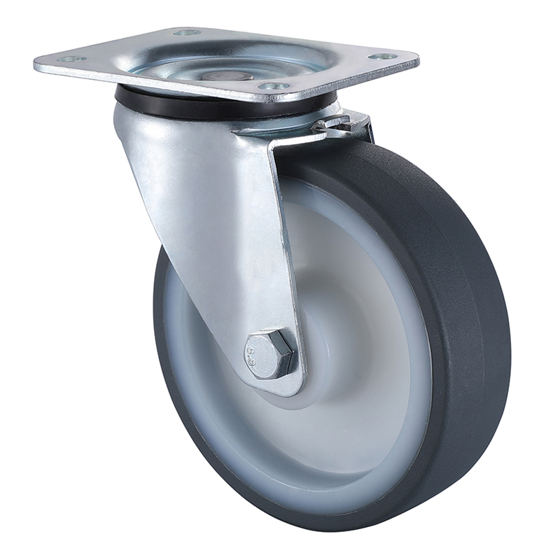 Industry Leading Industrial Grey Thermoplastic Polyurethane Swivel Castors Wholesaler