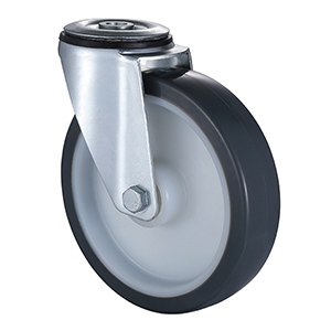 Best Industrial Grey Thermoplastic Polyurethane Bolt Hole Castors Distributor