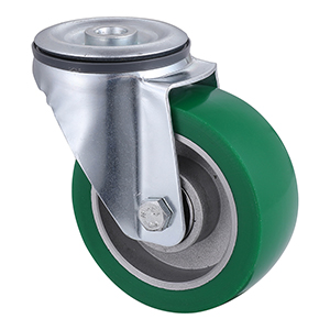 Excellent Quality Industrial Elastic Polyurethane Bolt Hole Castor Wheels Manufacturer