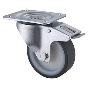 Industry Leading Industrial Polyurethane Total Brake Castors Taishan Supplier