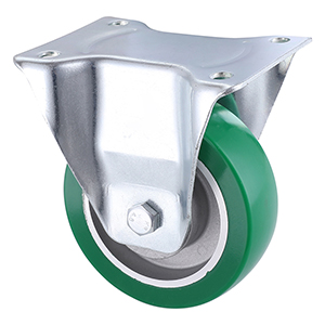 Hight Quality Industrial Elastic Polyurethane Fixed Castors China Factory