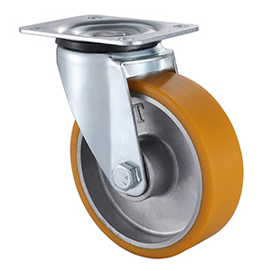 Hight Quality Industrial Yellow Polyurethane Swivel Castors for China