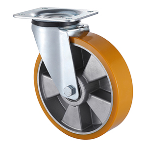 Hight Quality Industrial Yellow Polyurethane Swivel Castors Taishan Manufacturer