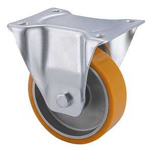 Popular Industrial Yellow Thermoplastic Polyurethane Fixed Castors Wholesaler