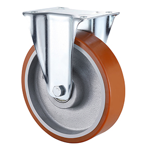 Industry Leading Industrial Yellow Polyurethane Rigid Castors Wholesaler