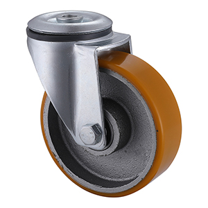 Industry Leading Industrial Yellow Polyurethane Bolt Hole Castors Taishn Company