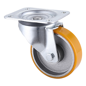 Industry Leading Industrial Yellow Polyurethane Swivel Castors Taishan Supplier