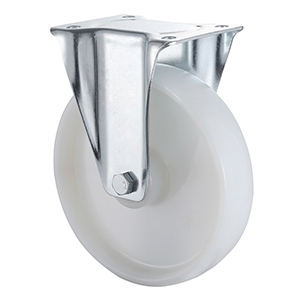 Taishan White Nylon Castors with Fixed Distributor