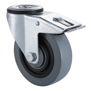 Best Grey Nylon Sandwich castors with Bolt Hole with Total Brake Dealer