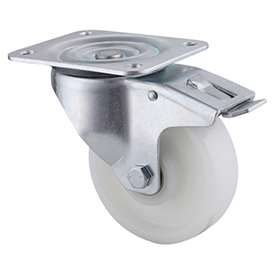 Industry Leading Industrial Nylon Total Brake Castor Wheels Customize