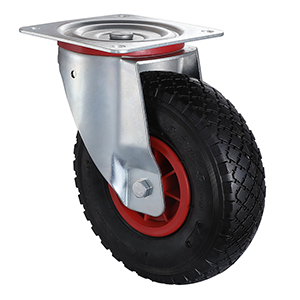Best Industrial Black Pneumatic Rubber Swivel Castors for China Taishan Manufacturer