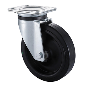 Popular Heavy Weight Elastic Rubber Swivel Castor Factory Direct