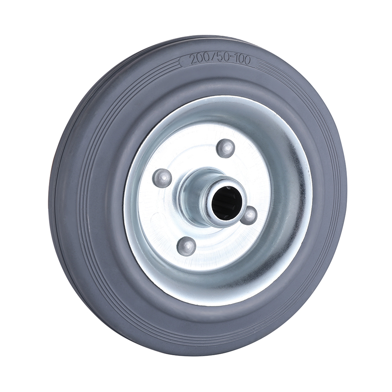 Popular Grey Solid Rubber Wheels from Taishan Supplier