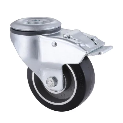 Bolt Hole Castors with Total Brakes